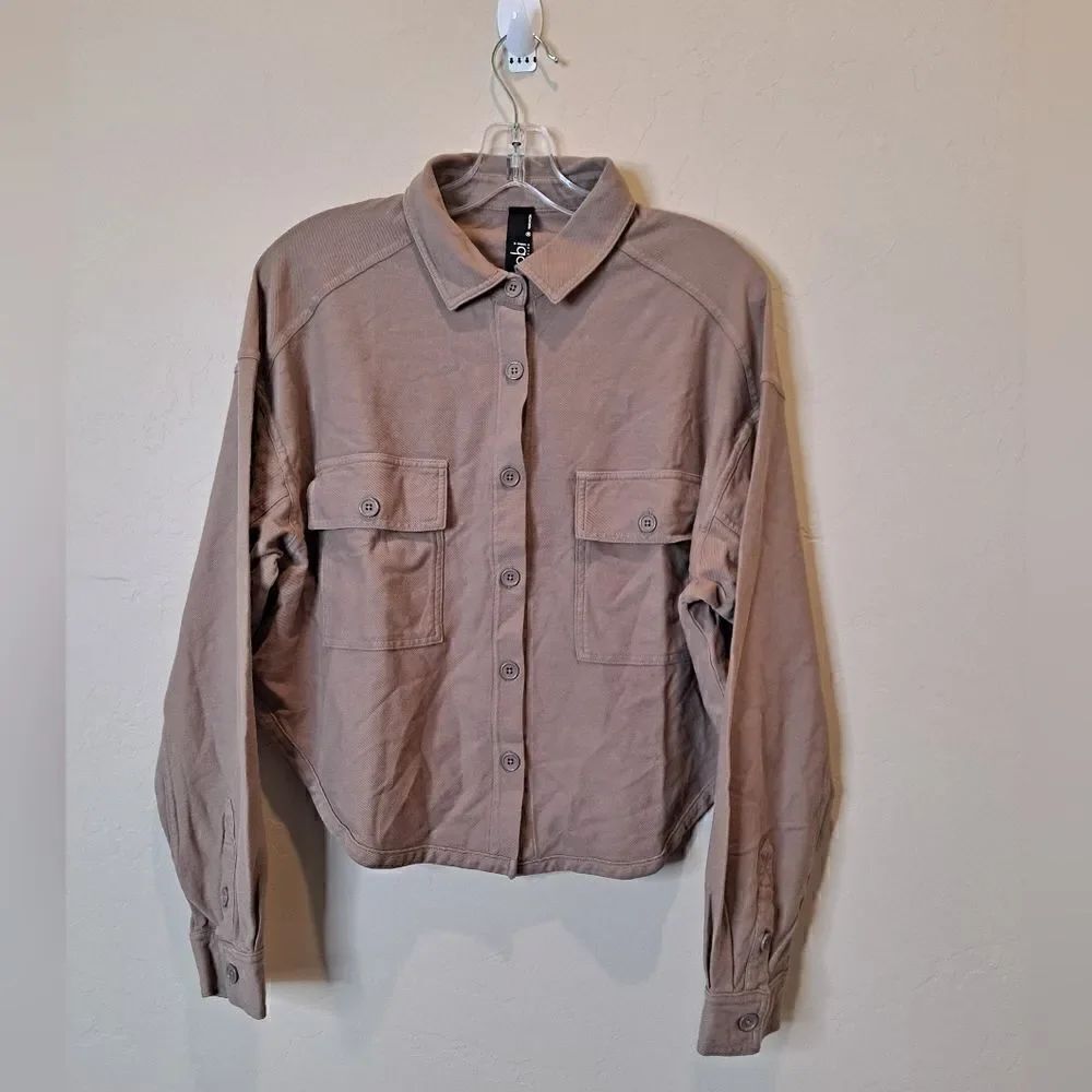 Bobi Los Angeles. Knit Twill Shirt Jacket. Size Medium. NWOT